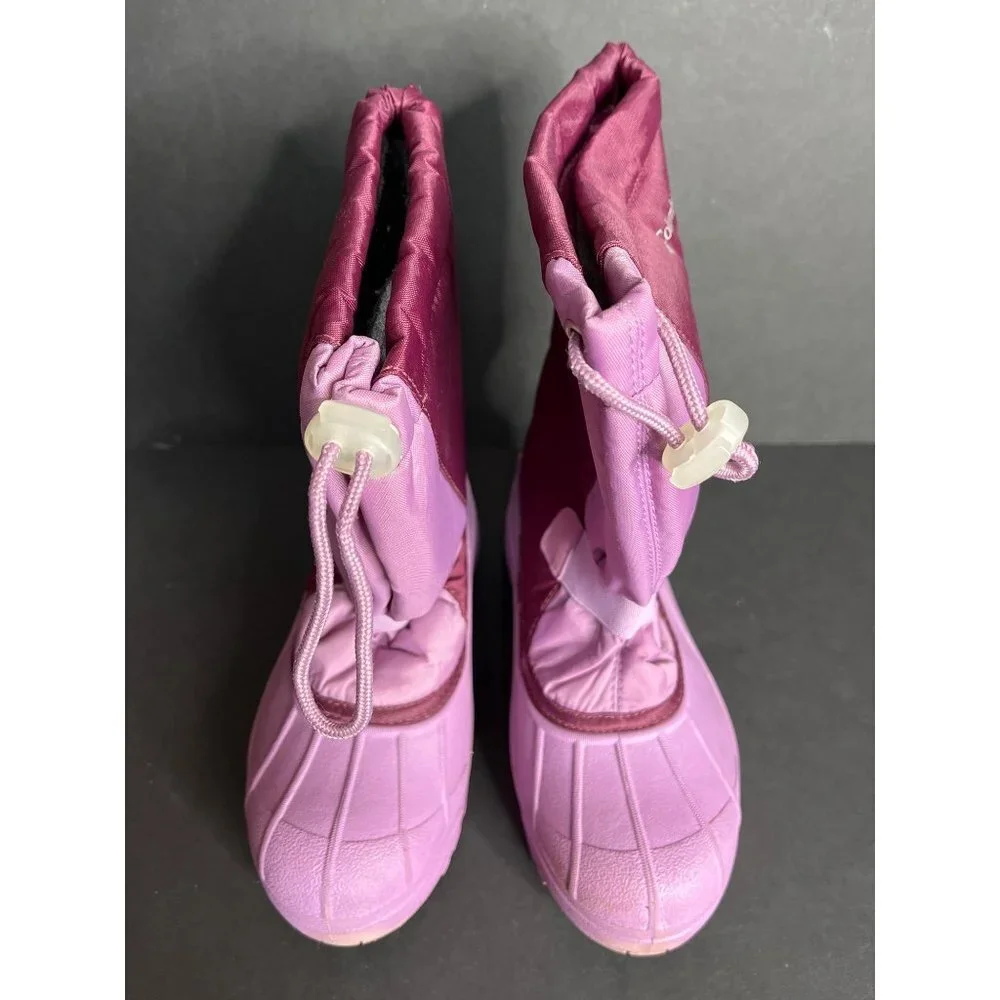 Columbia Big Kids Powderbug Plus Snow Winter Ski Boots Waterproof Purple Size 4